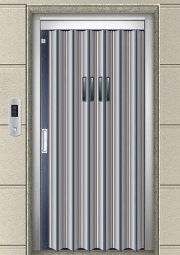 Perforated swing elevator door